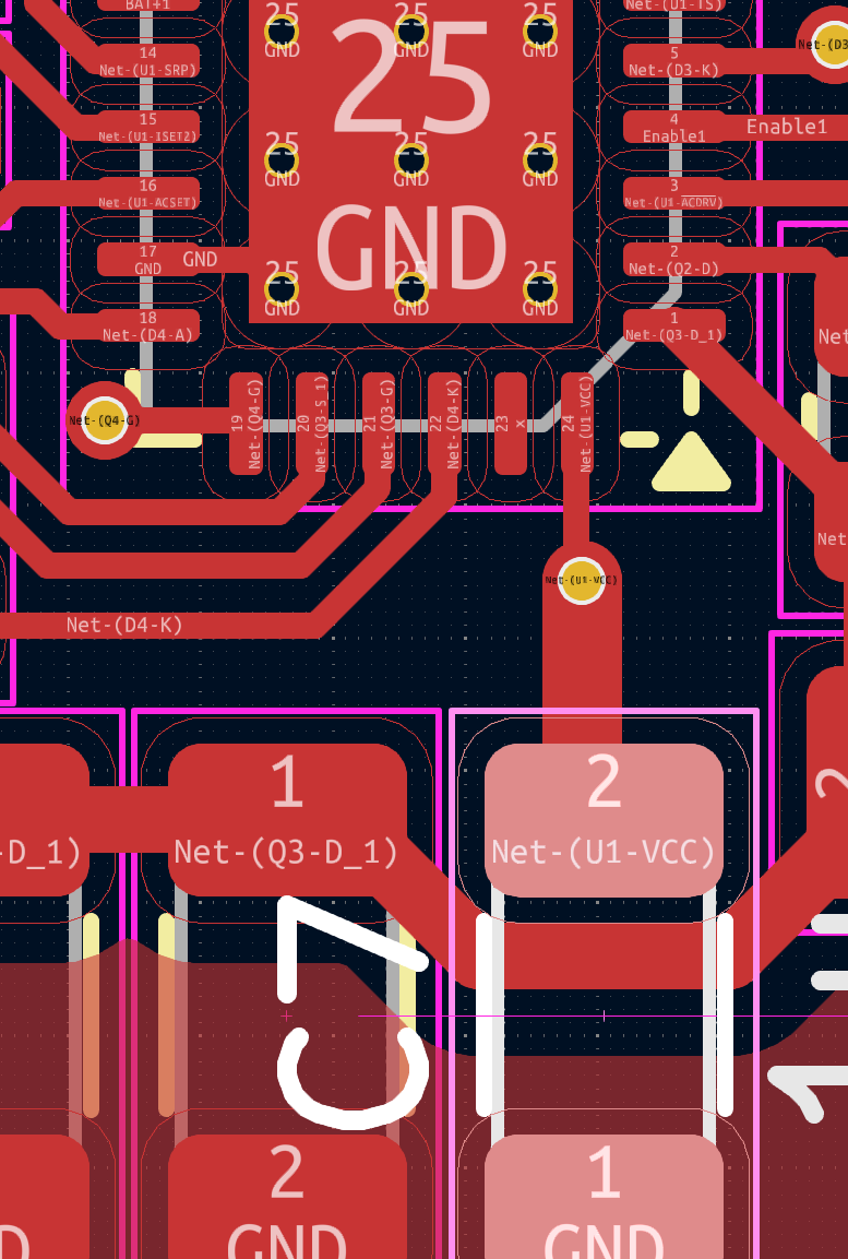 Current charger layout
