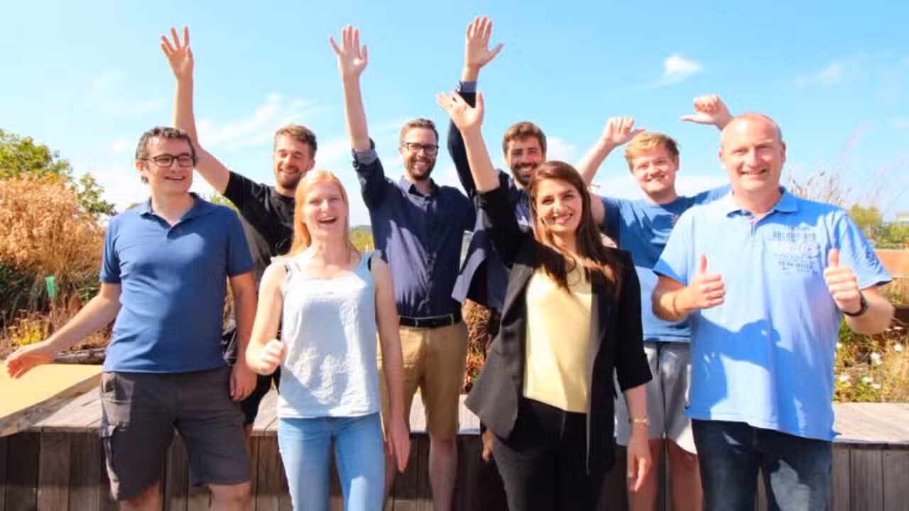 Het gecombineerde Doser en Jitter team tijdens het DoseRx1-project
