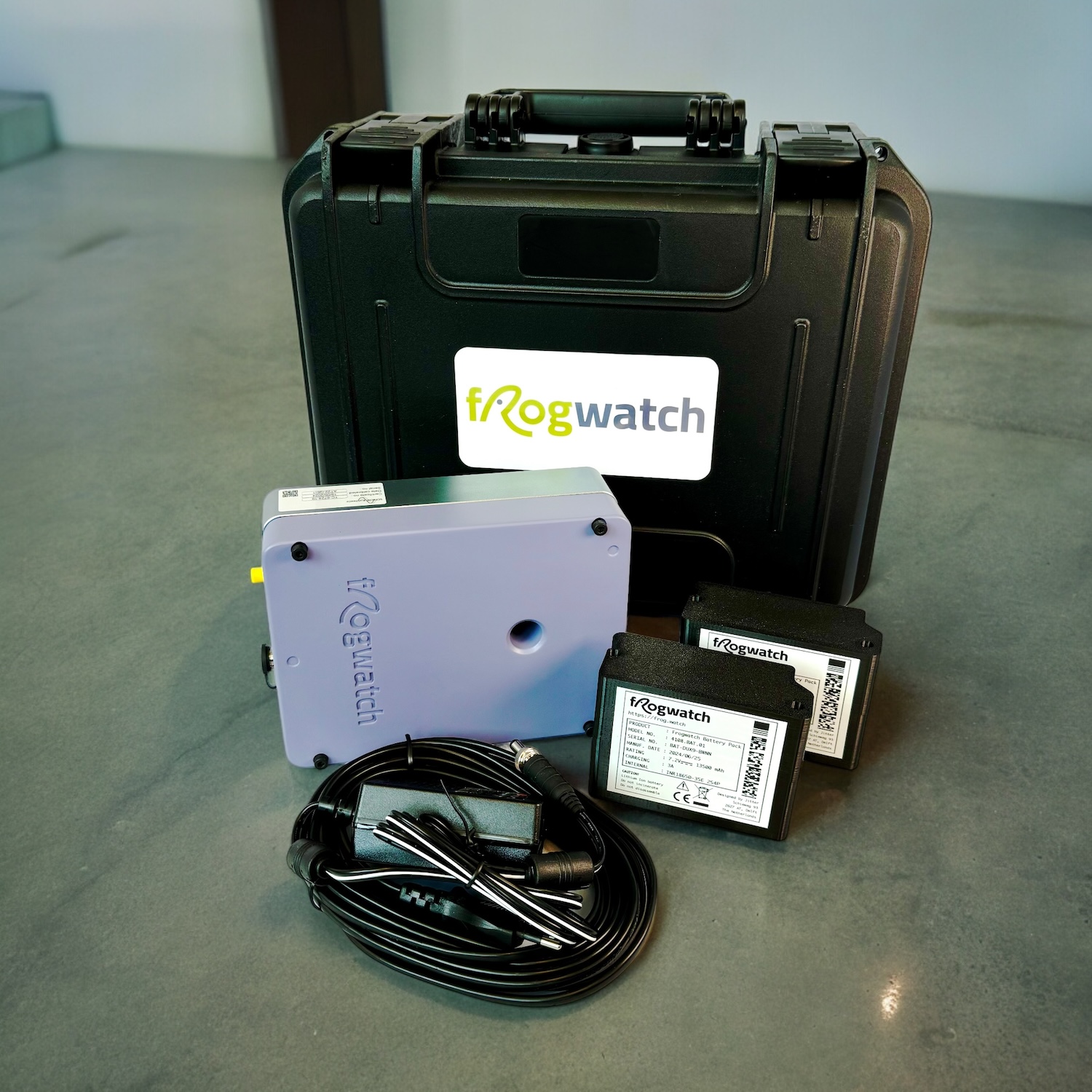 Frogwatch V2 complete set met sensor, koffer, batterij en kabels