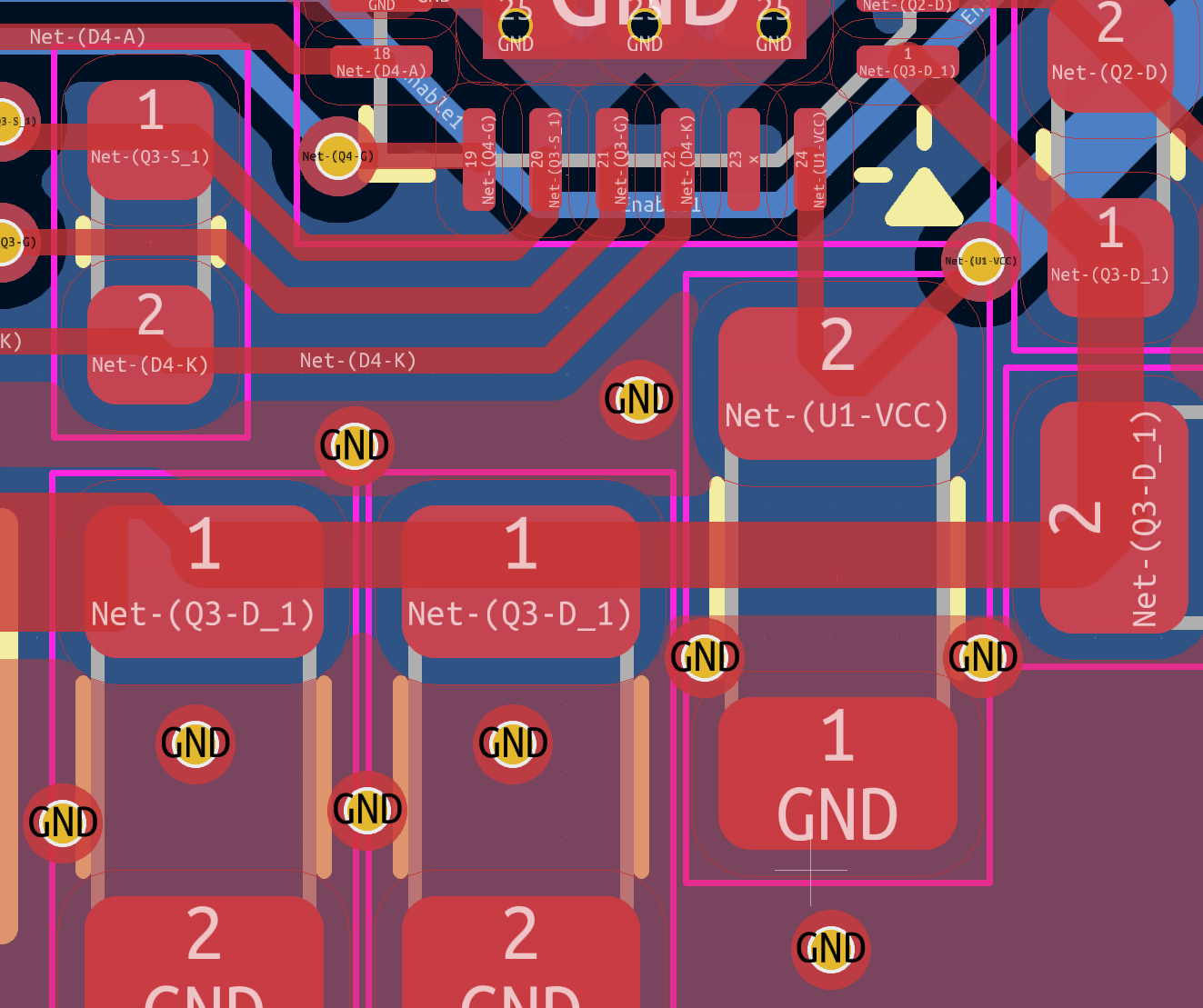 Recommended charger layout